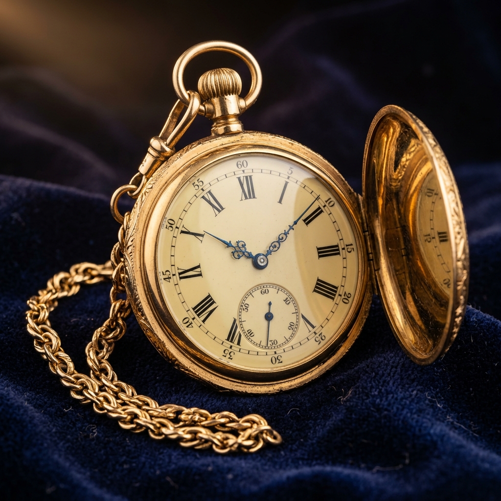 Heirloom Antique 18k Gold Pocket Watch